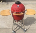 18" CERAMIC BBQ GRILL KAMADO/  Black, Red, Green/ Stainless Cart or Iron Cart